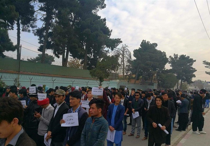 انفجار در تظاهرات ضد دولتی کابل
