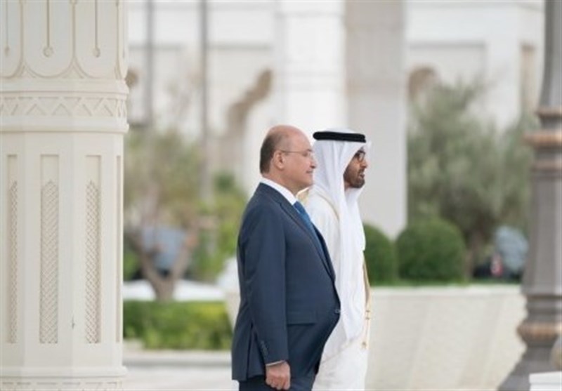 مذاکرات برهم صالح و ولیعهد ابوظبی در دومین ایستگاه سفر عربی