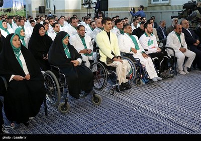 دیدار مدال‌آوران ایران در بازی‌های پاراآسیایی جاکارتا با رهبر معظم انقلاب