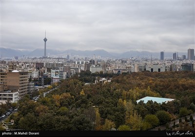 باران پاییزی تهران