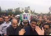 مراسم وداع با پیکر مدیرعامل تأمین اجتماعی و معاون وی در گرگان آغاز شد+ فیلم و تصاویر
