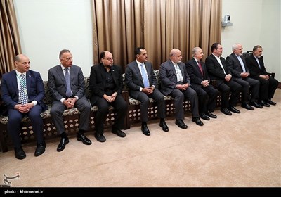 عراقی صدر برہم صالح کی رہبر انقلاب اسلامی ایران سے ملاقات