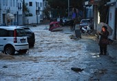سیلاب و خسارات سنگین در بودروم ترکیه + عکس