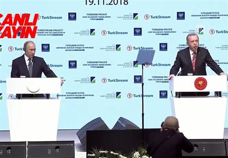 Putin Hails Turkish President’s Role in Seeing TurkStream Project Implemented