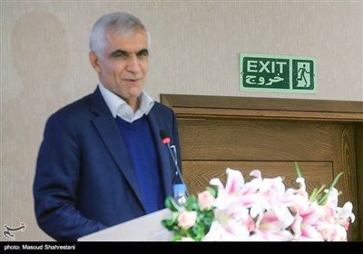  محمد علی افشانی شهردار سابق شهر تهران در مراسم افتتاح ساختمان شورای عالی استانها