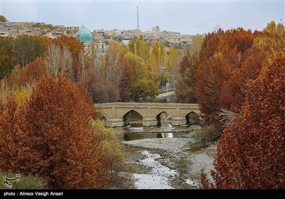 زاینده رود میں موسم خزاں کی تصویری جھلکیاں