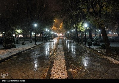 ایران: ہمدان میں موسم خزاں کی پہلی برف باری