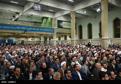 دیدار میهمانان اجلاس بین‌المللی وحدت اسلامی با رهبرمعظم انقلاب