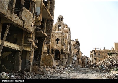 انفجار و تخریب یکی از کلیساهای ارامنه در شهر دیرالزور سوریه بدست گروهک تروریستی داعش