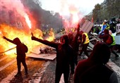 آتش و خشم مردم فرانسه علیه سیاست‌های ماکرون+تصاویر