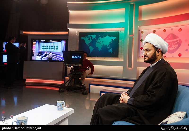حجت الاسلام شیخ اکرم الکعبی دبیرکل جنبش نجبای عراق در برنامه تلویزیونی نقطه رهایی