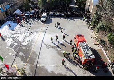 مانور سراسری مقابله با زلزله در مشهد