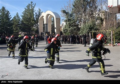 مانور سراسری مقابله با زلزله در مشهد