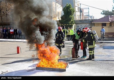 مانور سراسری مقابله با زلزله در مشهد