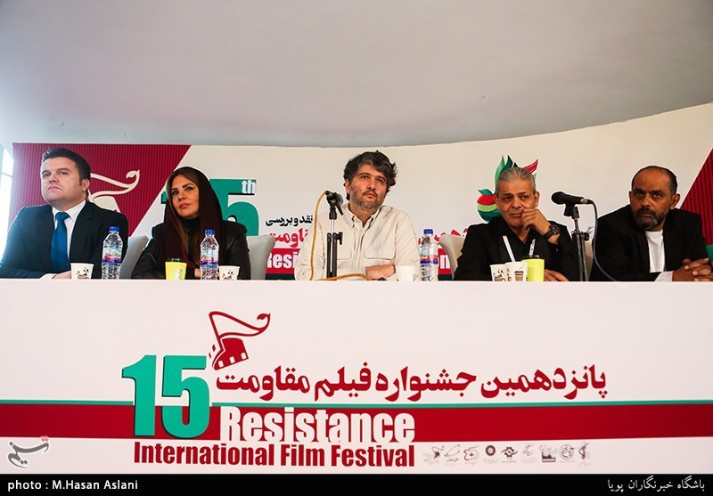 کنفرانس خبری مهمانان بخش بین‌الملل جشنواره فیلم مقاومت