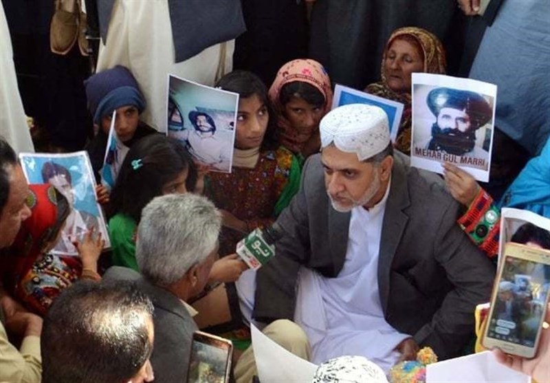 ادامه اعتراض خانواده افراد ربوده شده به دولت پاکستان