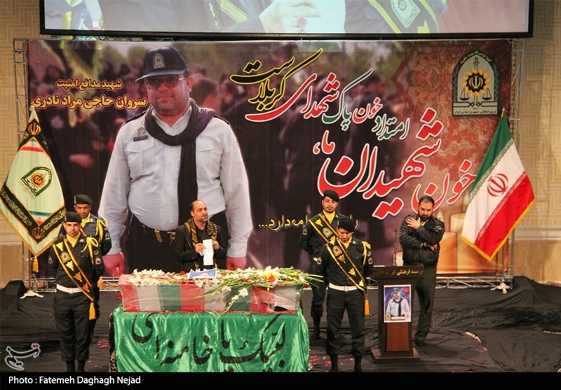 خوزستان| تشییع شهید مدافع امنیت در دزفول+فیلم