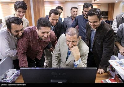 بازدید سردار کوثری جانشین فرمانده قرارگاه ثارالله تهران از تحریریه خبرگزاری تسنیم
