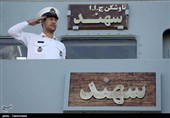 مراسم الحاق‌ ناوشکن «سهند» به نیروی دریایی ارتش