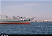 مراسم الحاق‌ ناوشکن «سهند» به نیروی دریایی ارتش