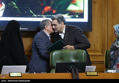 مراسم ادای سوگند پیروز حناچی شهردار تهران در شورای شهر تهران