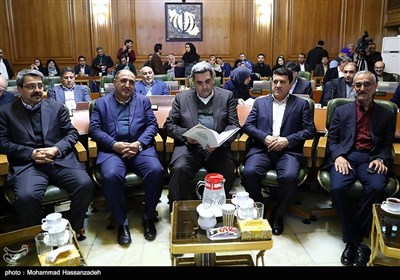 مراسم ادای سوگند پیروز حناچی شهردار تهران در شورای شهر تهران