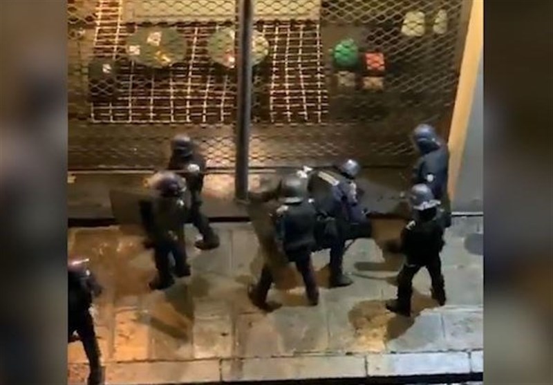 French Police Officers Videoed Beating Up Protester