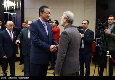 دیدار عبدالرئف ابراهیمی رئیس مجلس ملی افغانستان با علی لاریجانی رئیس مجلس شورای اسلامی