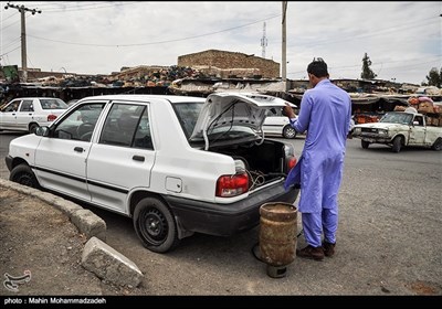 زاہدان میں گیس کی فروخت