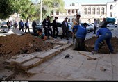 عملیات طرح فاضلاب در بافت تاریخی بوشهر آغاز شد