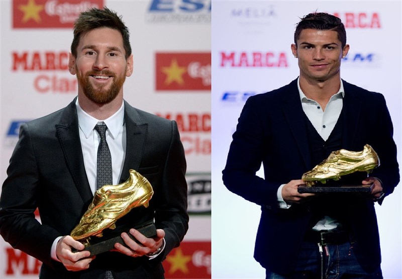 فوتبال جهان| جایگاه لیونل مسی و کریستیانو رونالدو در رده‌بندی مدعیان کسب کفش طلا