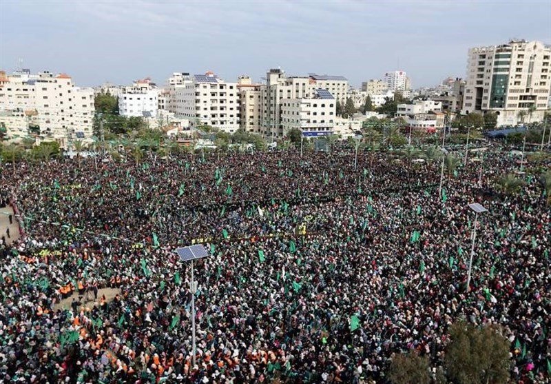 رسانه اسرائیلی: نیم میلیون نفر در مراسم سالگرد تأسیس حماس شرکت کردند ‎