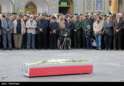 تشییع پیکر سردار منصوری در مشهد