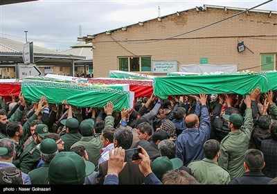 ورود پیکر 46 شهیدتازه تفحص شده - مهران