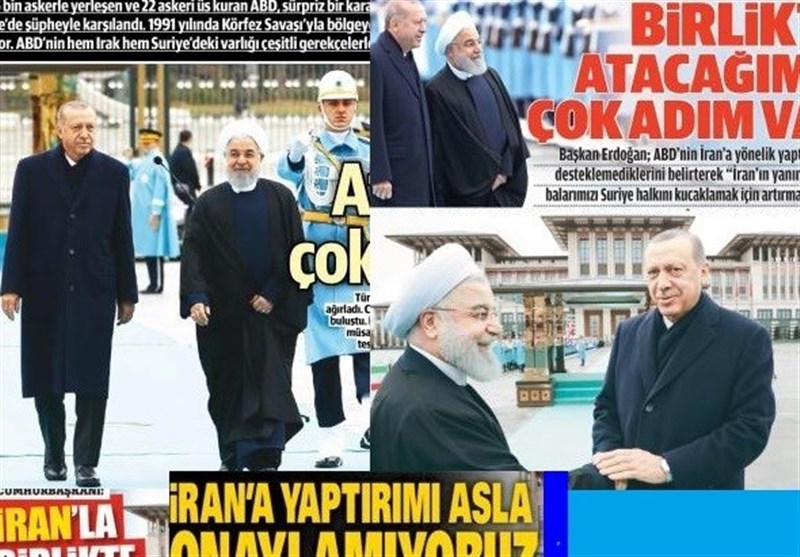 بازتاب گسترده دیدار روحانی و اردوغان در رسانه‌های ترکیه