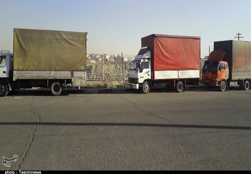 آسایش بهارستانی‌ها تحت‌الشعاع تردد خودروهای سنگین در پایانه حمل و نقل کالای تهران+فیلم