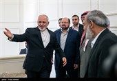 دیدار رئیس هیات پارلمانی فلسطین با وزیر امور خارجه ایران