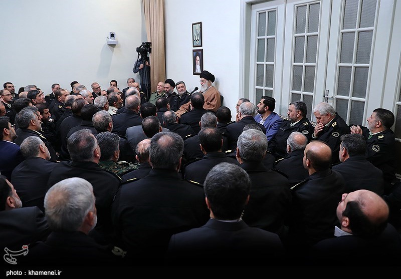 دیدار فرماندهان نیروی انتظامی با مقام معظم رهبری