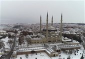 بارش برف در استانبول + عکس