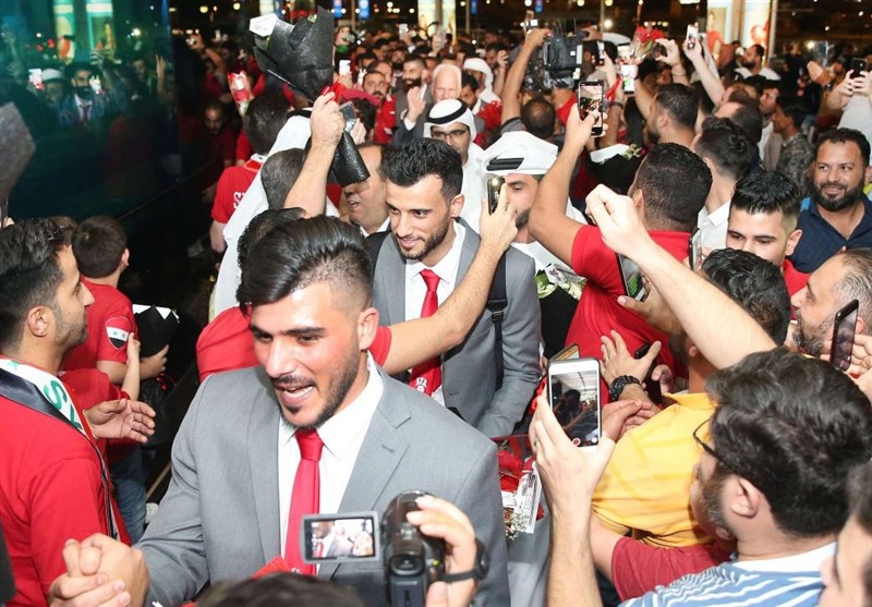 استقبال پرشور از تیم ملی فوتبال سوریه در امارات