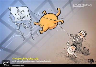 کاریکاتور/ وقتیمرغ، فیشحقوقی بابا را به باد داد