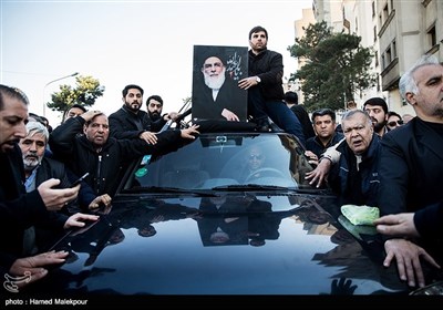 تشییع پیکر آیت‌الله هاشمی شاهرودی در تهران