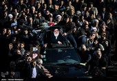 پیکر آیت‌الله هاشمی شاهرودی در تهران تشییع شد + عکس