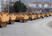 تحرکات و نقل و انتقال ارتش ترکیه در مرز سوریه + عکس