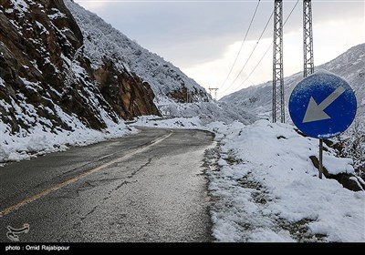 بارش برف در ییلاقات رحیم آباد گیلان