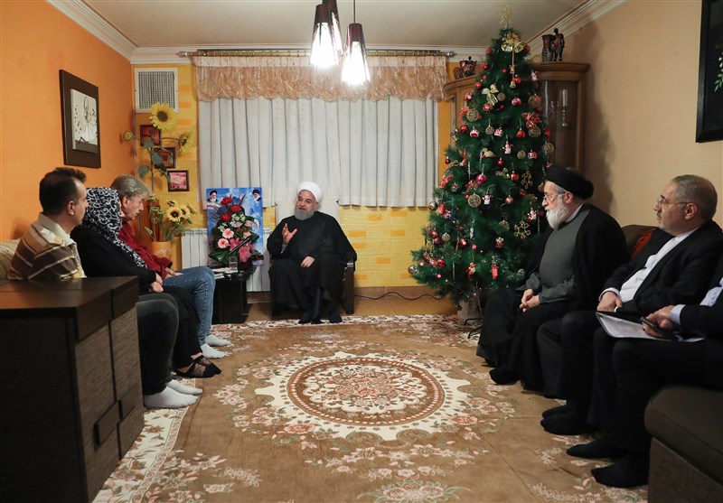 دیدار روحانی با خانواده ایثارگران ارمنی در آستانه سال 2019 میلادی