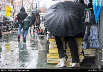 باران زمستانی تهران