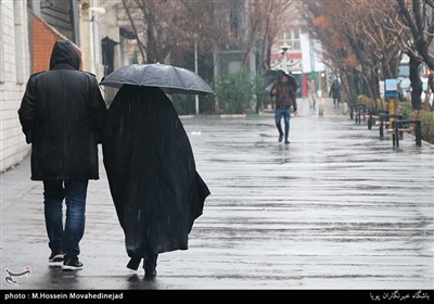 باران زمستانی تهران