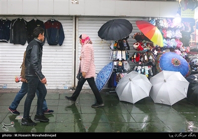 باران زمستانی تهران