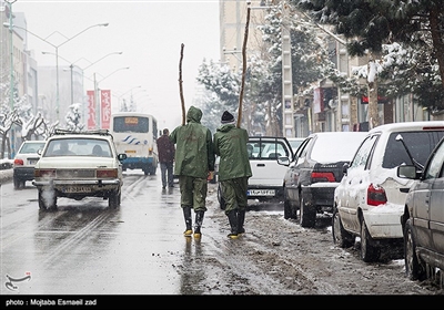 بارش برف در ارومیه